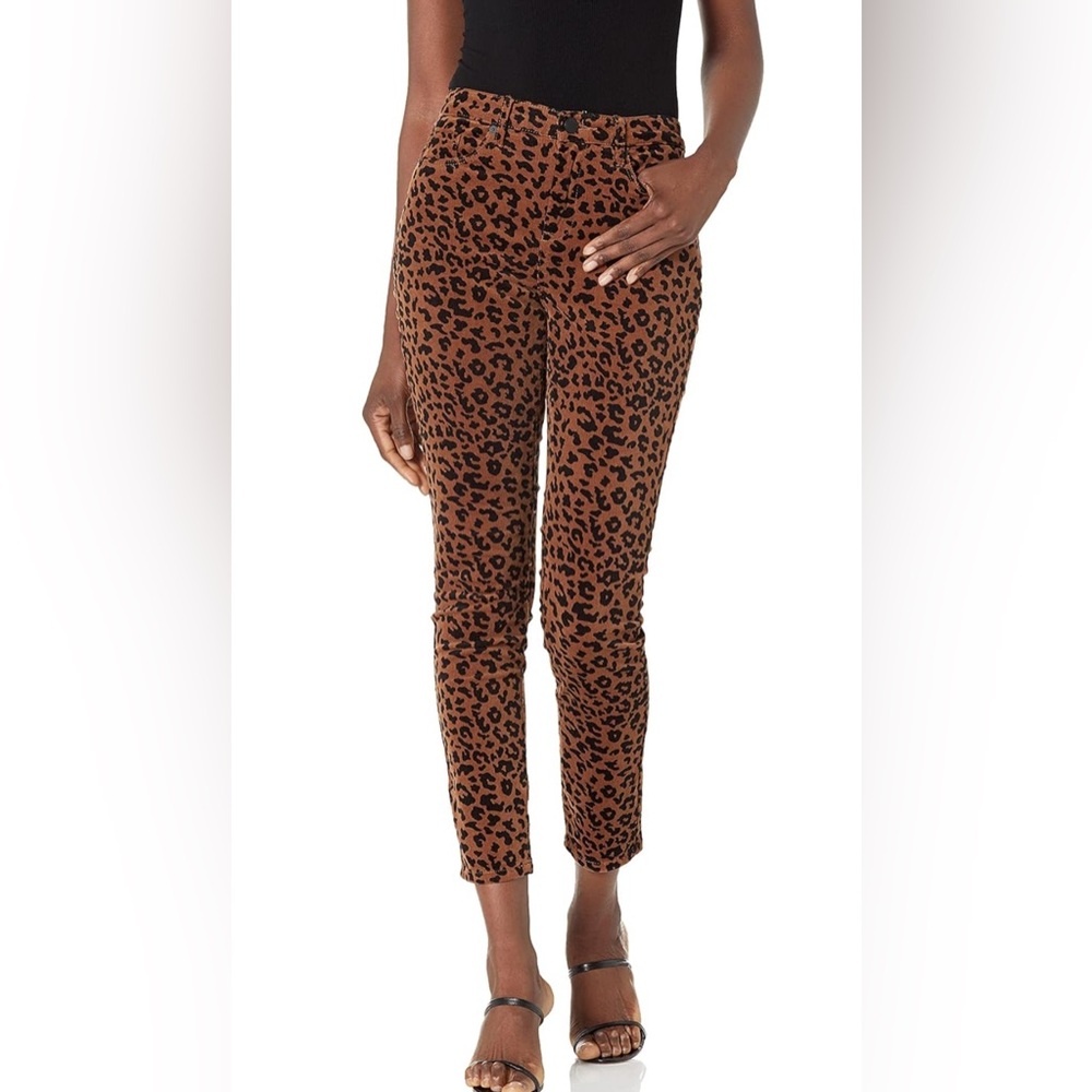 BLANK NYC The Reade Crop Leopard Print Corduroy Skinny- 28